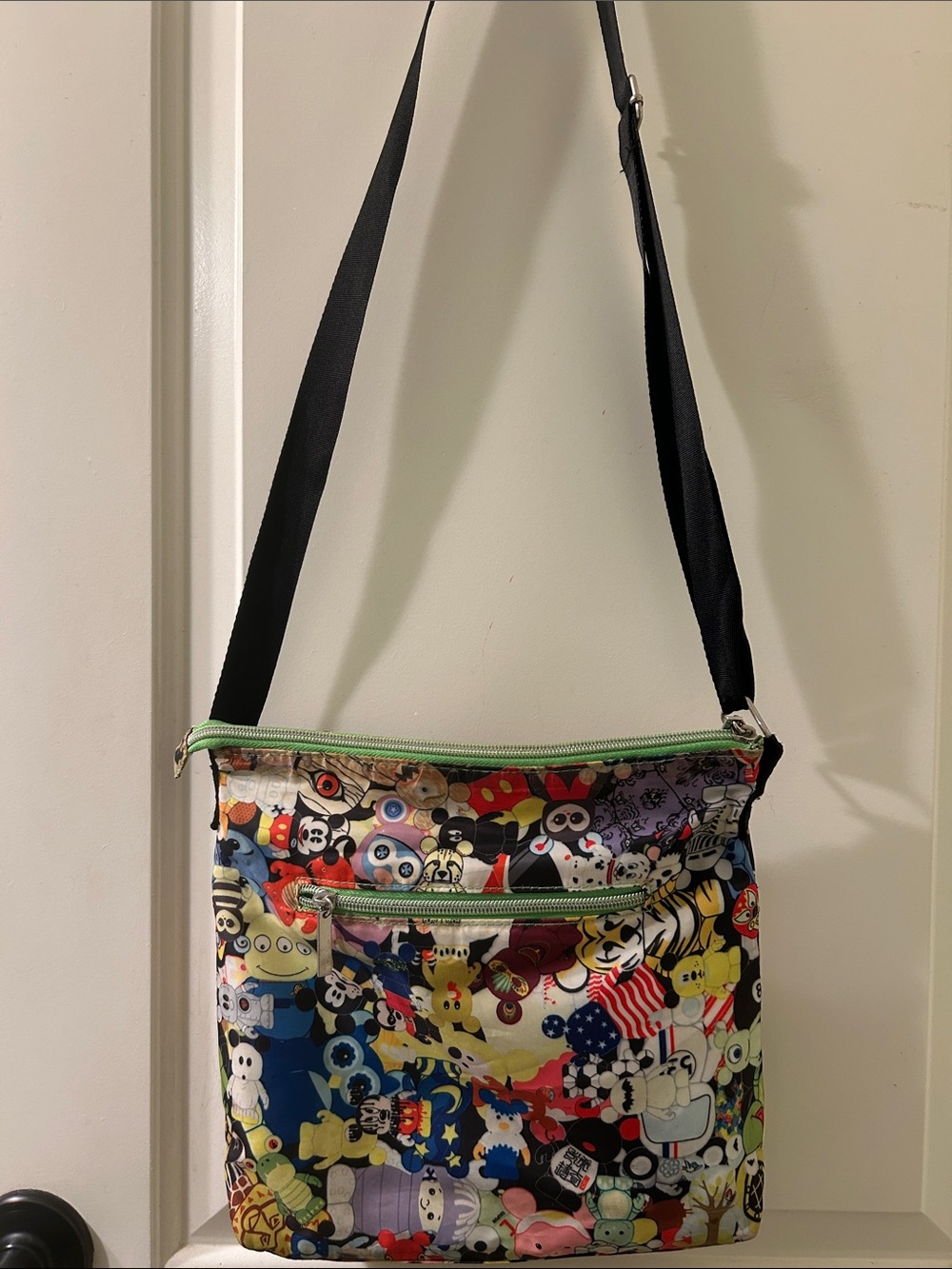 DISNEY Vinylmation Colorful Character Crossbody Bag Adjustable Straps